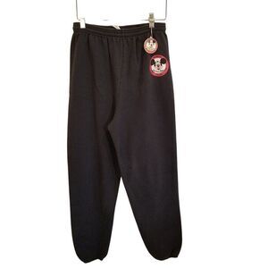Vintage Disney Sweatpants Mens M Black Member Mickey Mouse Club Key Chain Lot 2